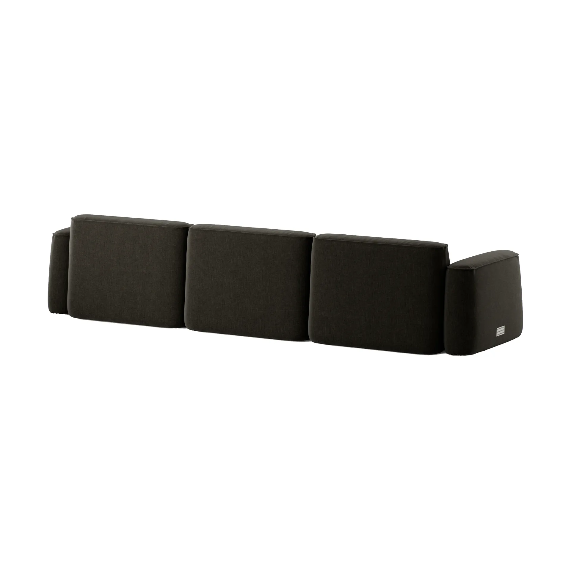 Patch 3-sits soffa, Linara 90 Espresso Massproductions