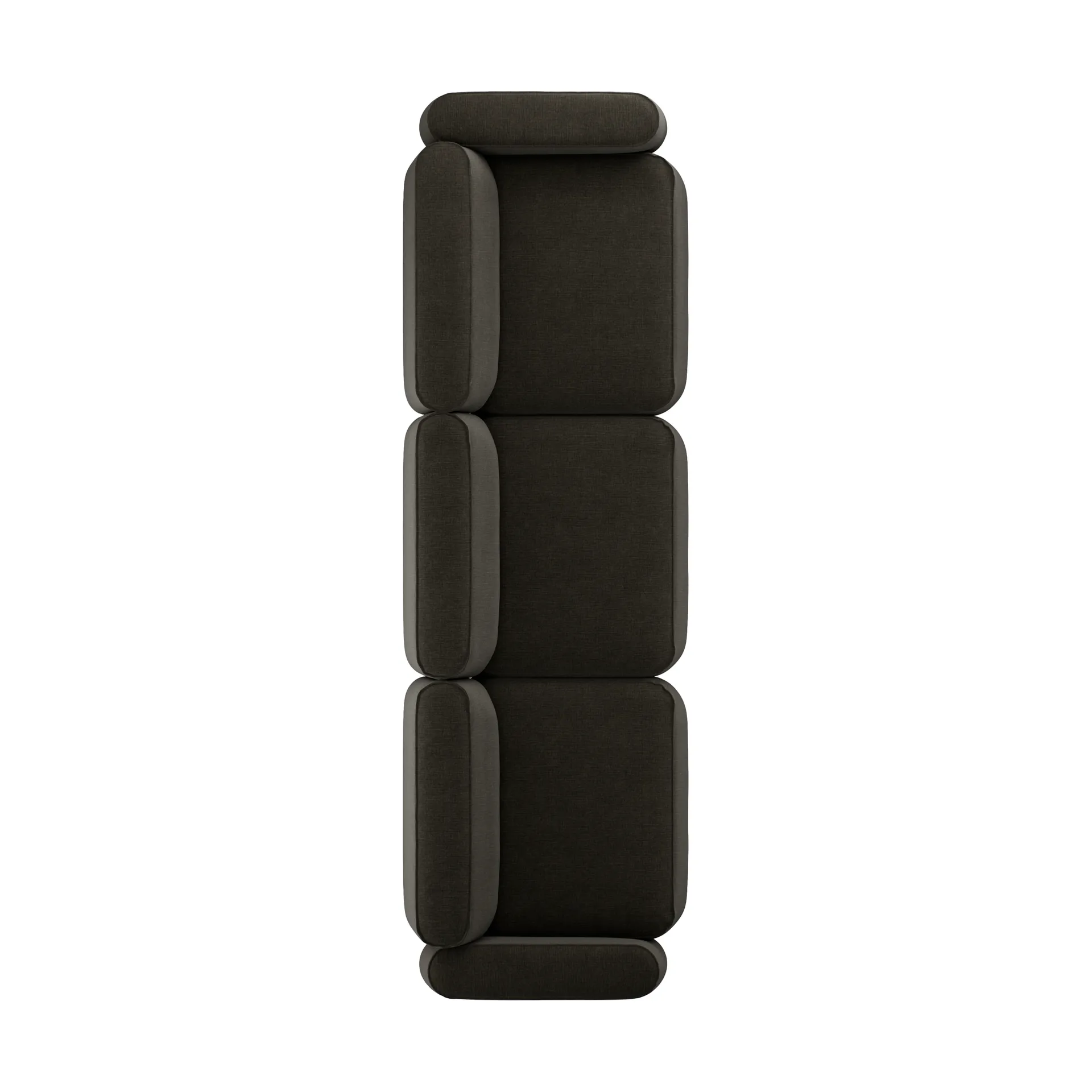 Patch 3-sits soffa, Linara 90 Espresso Massproductions