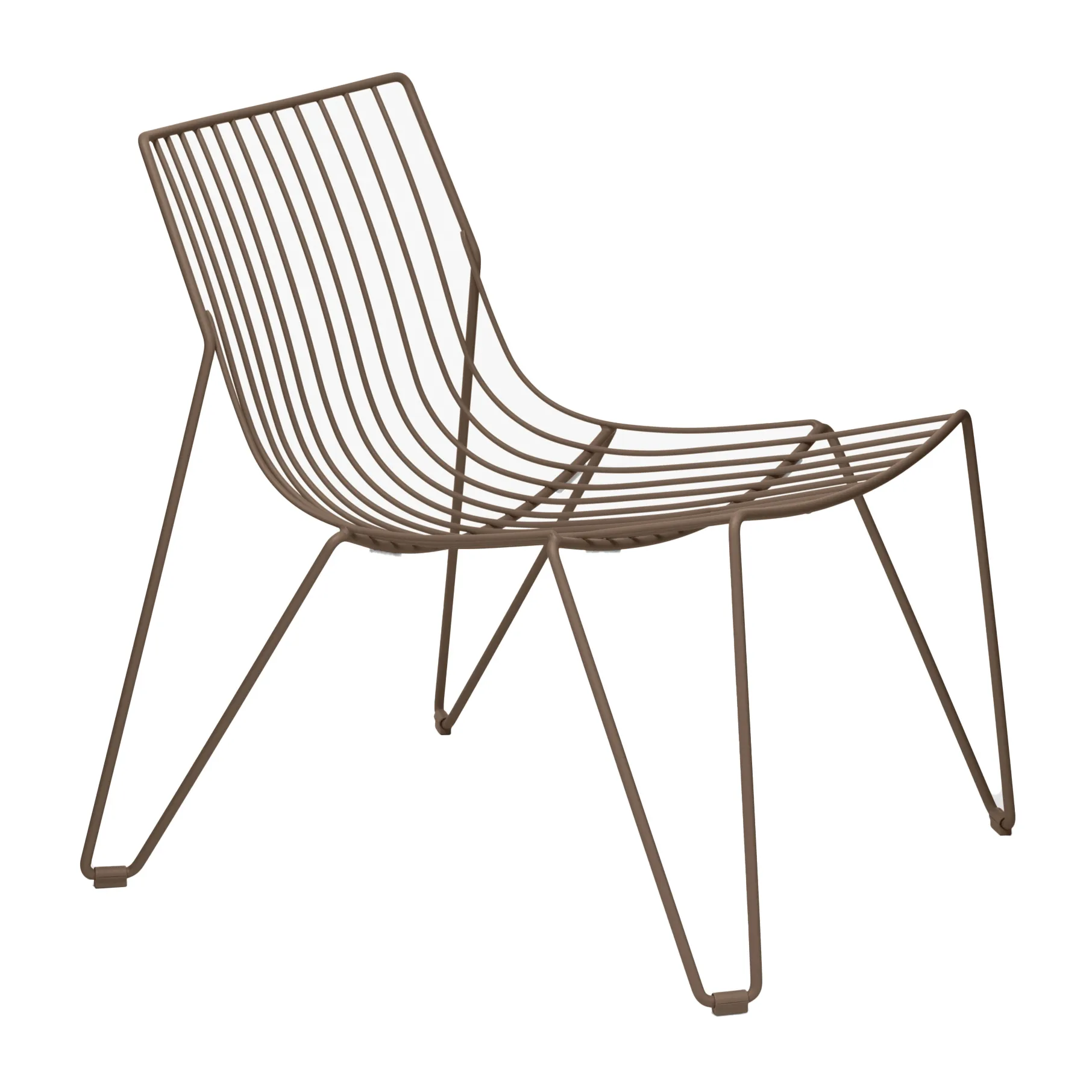 Tio easy chair loungestol, Pale Brown Massproductions