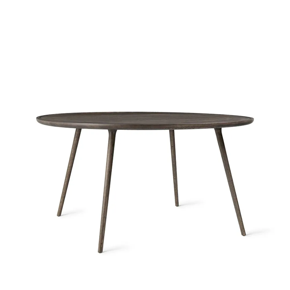 Accent matbord runt, ek sirka grey, ø140 cm Mater