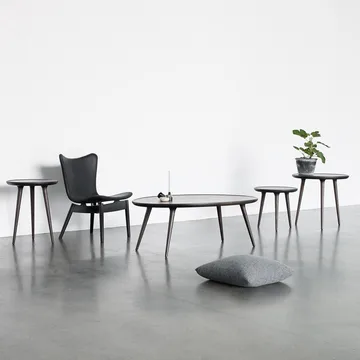 Accent sidobord - Ek sirka grey, medium - Mater