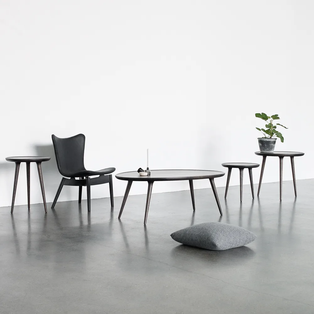 Accent sidobord, ek sirka grey, small Mater
