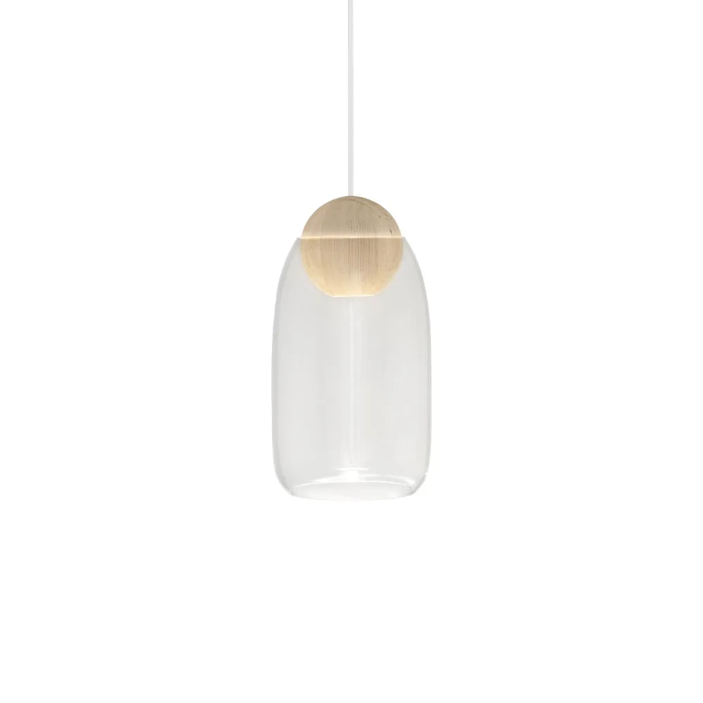 Liuku Ball pendel, transparent, mattlackad lind Mater