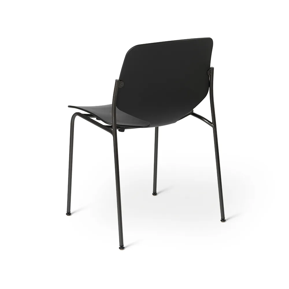 Nova Sea stol, black, svart stålstativ Mater