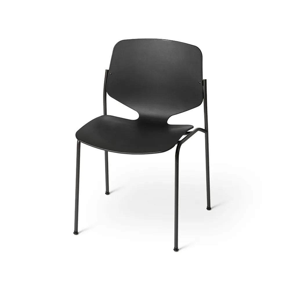 Nova Sea stol, black, svart stålstativ Mater