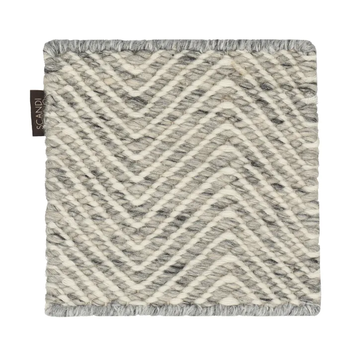 Mattprov Furrow ullmatta - Naturvit-grå - Material Samples