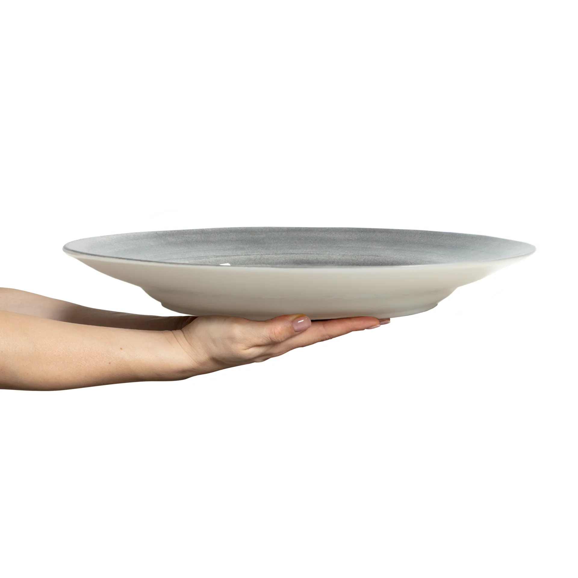 Basic serveringsfat Ø41 cm, Grå Mateus