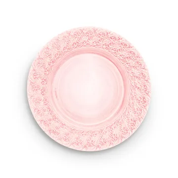 Lace tallrik 32 cm - Ljusrosa - Mateus
