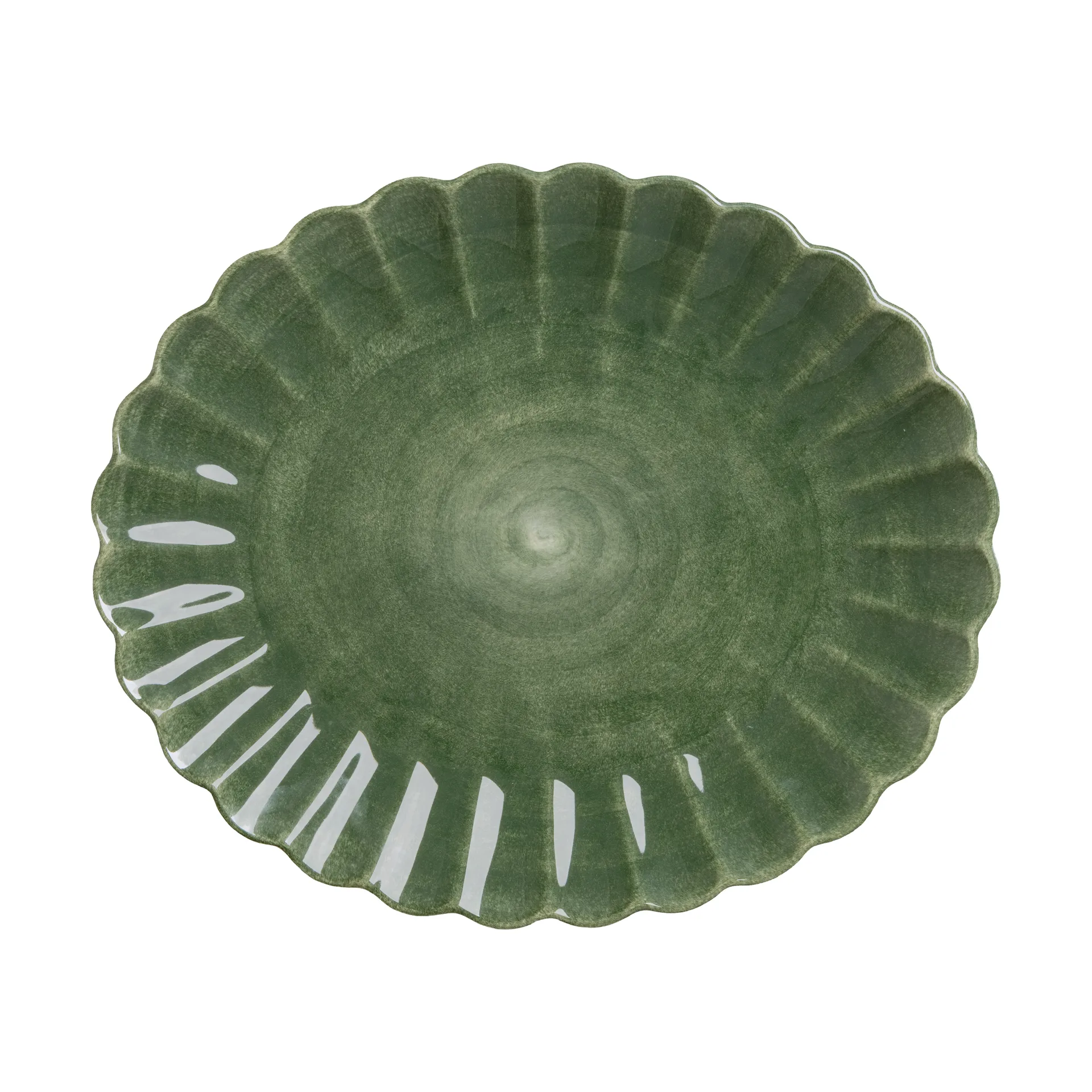 Oyster fat 30x35 cm, Forest green Mateus