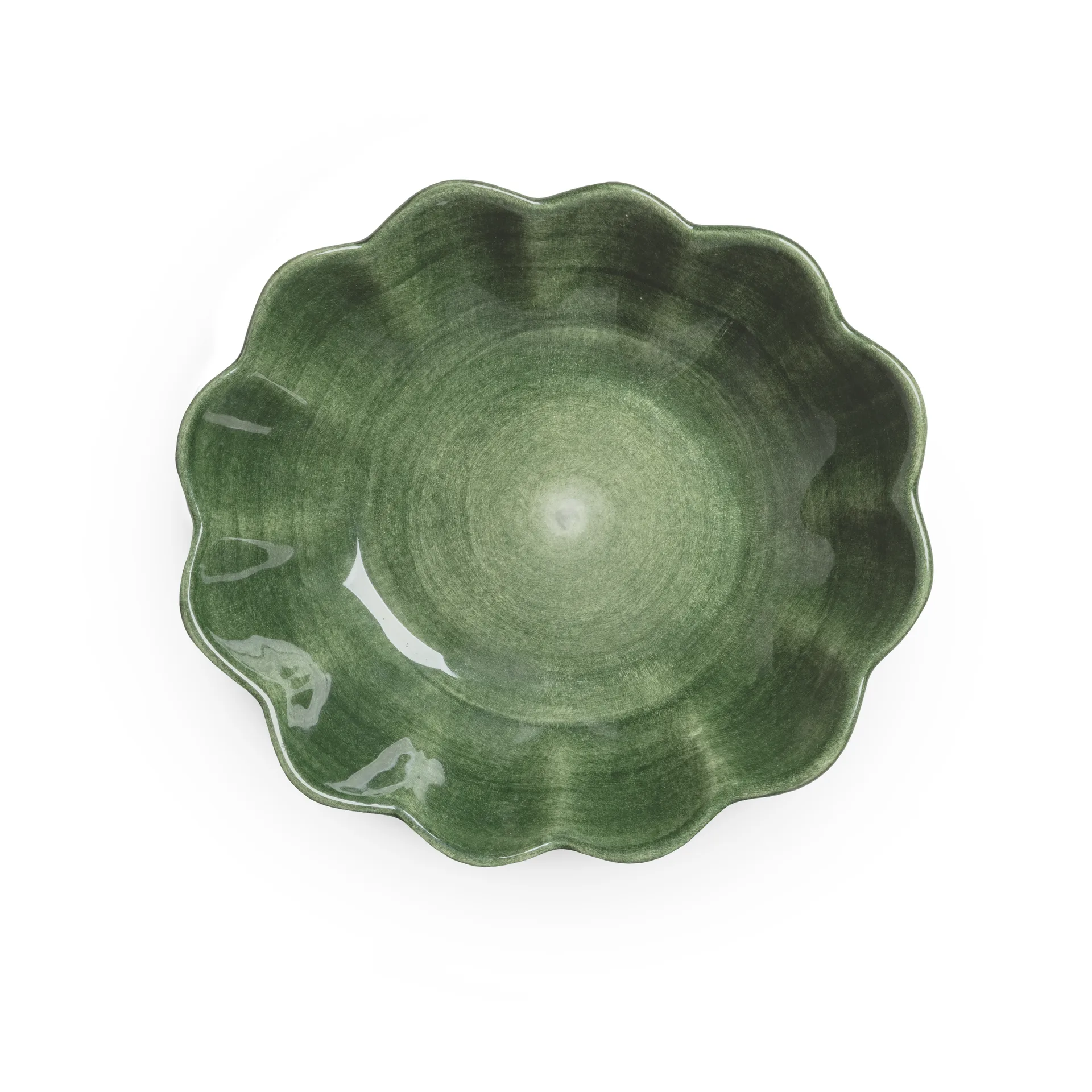 Oyster skål 16x18 cm, Forest green Mateus