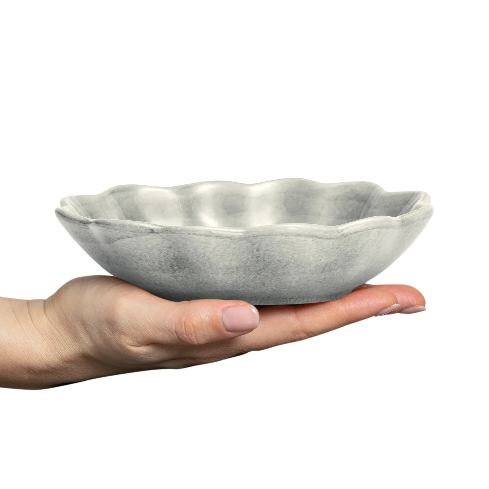 Oyster skål 16x18 cm, Grå Mateus