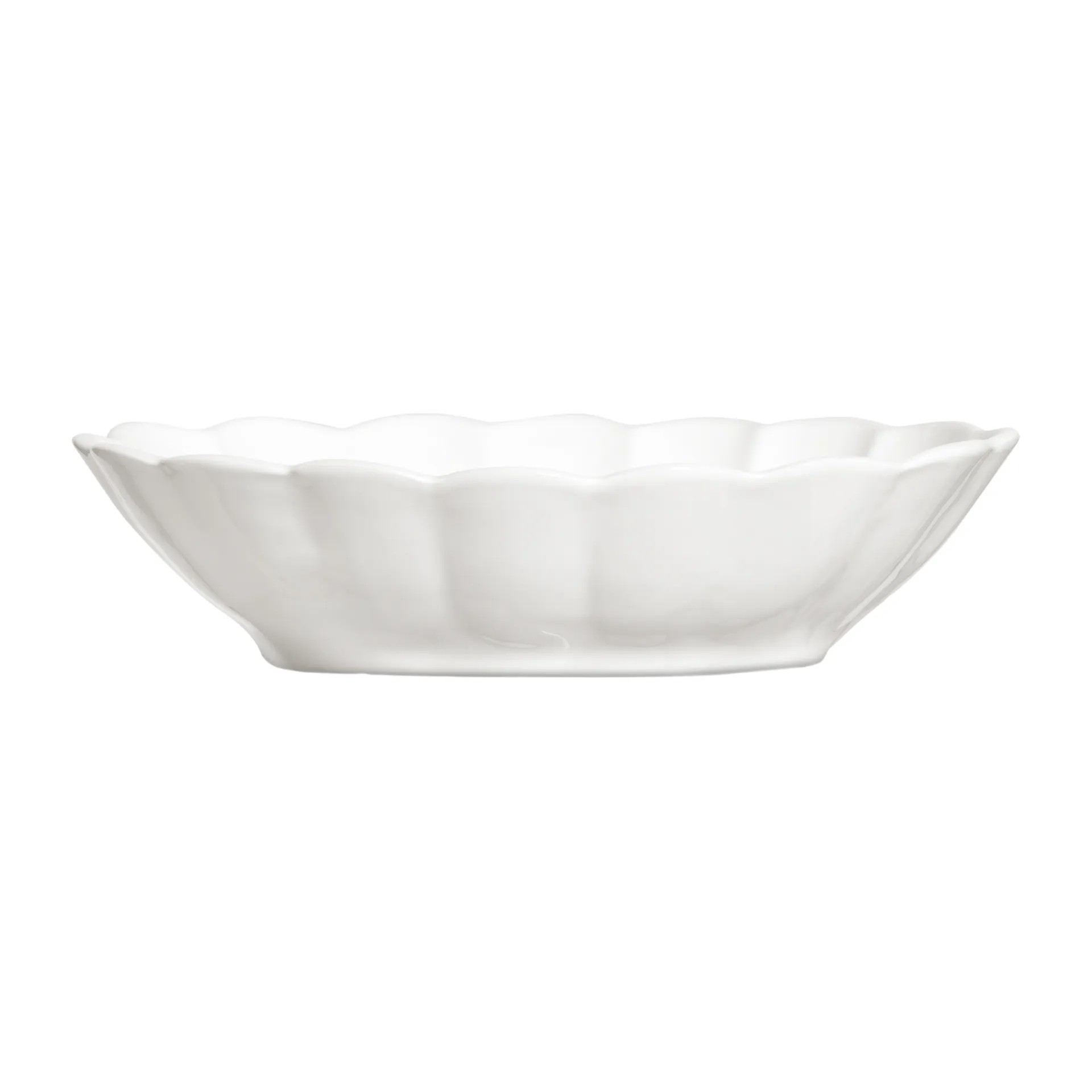 Oyster skål 18x23 cm, Vit Mateus