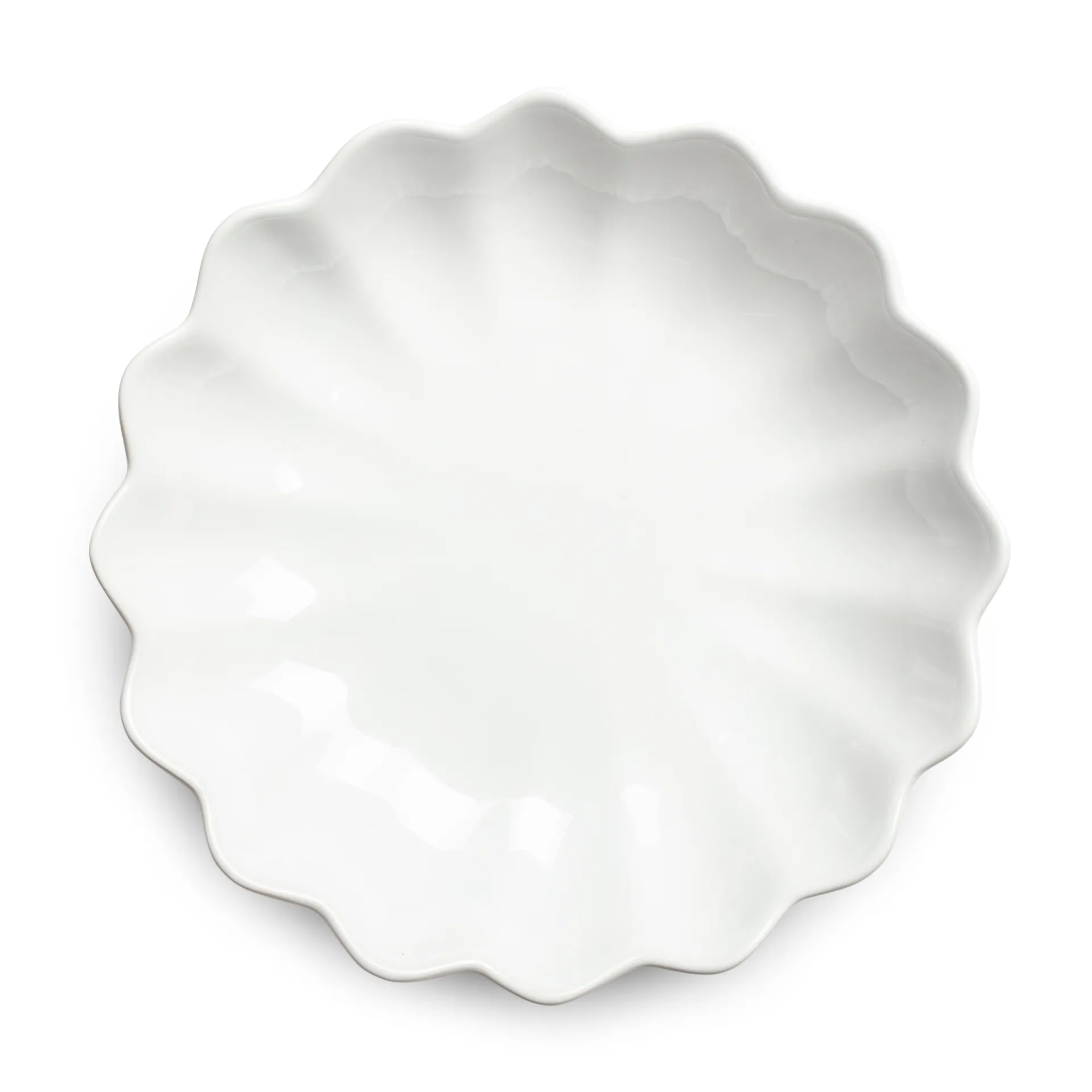 Oyster skål Ø24 cm, Vit Mateus