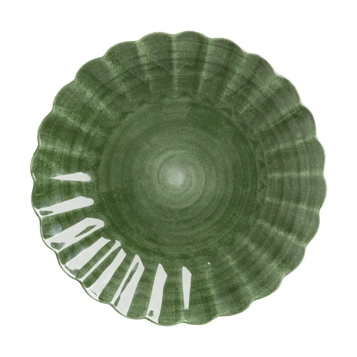Oyster tallrik 28 cm - Forest green - Mateus