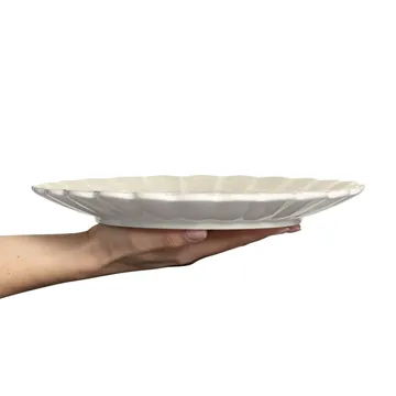 Oyster tallrik 28 cm - Sand - Mateus
