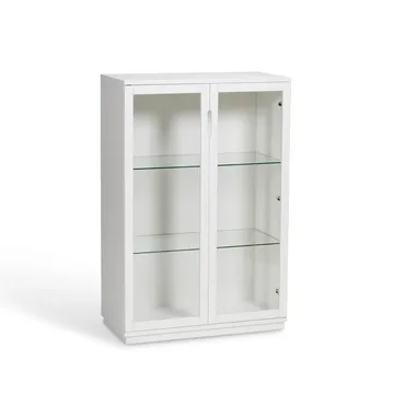 Aoko vitrinskåp 120 cm - Vitlack - Mavis