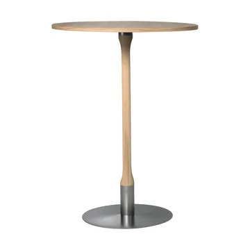 Rod barbord Ø70 cm - Vitpigmenterad mattlackad ek - Mavis
