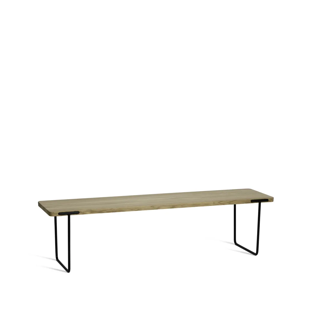 Update soffbord, ek ljus klarlack, 160 cm Mavis
