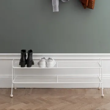 Bill Shoe Shelf L skohylla - vit - Maze