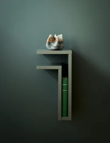 F-shelf vägghylla green grey - Hylla åt vänster - Maze