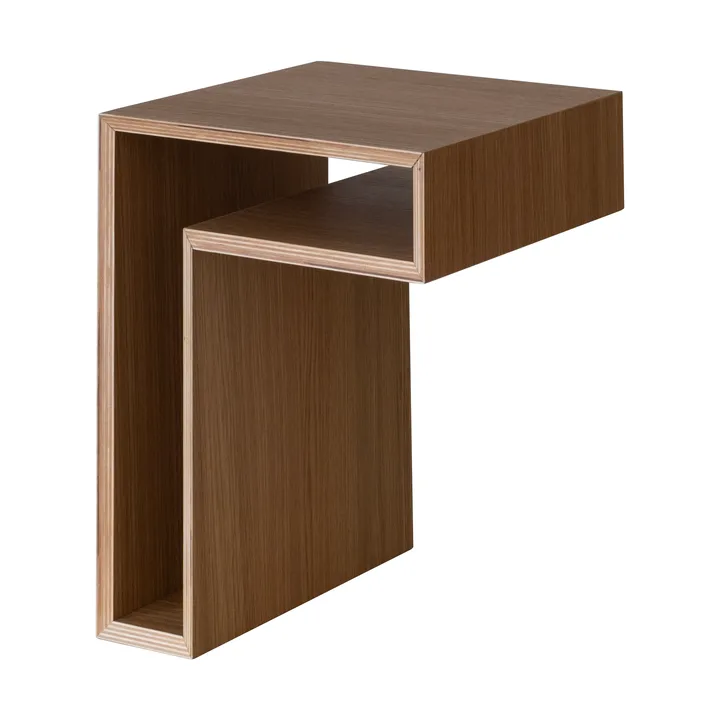 L-shelf vägghylla - Valnöt, 30x38x29 cm - Maze