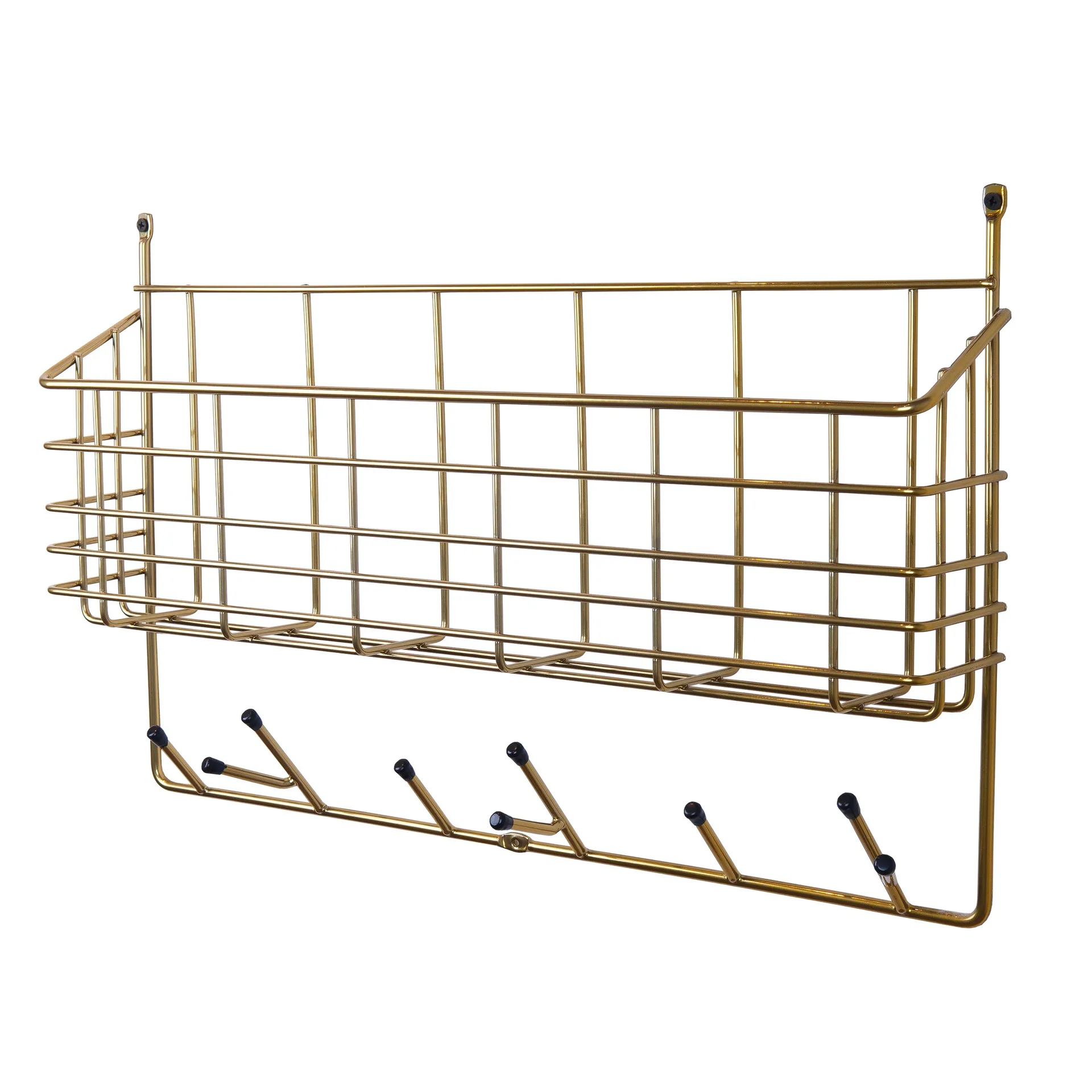Mitten Shelf L hylla, mässing Maze