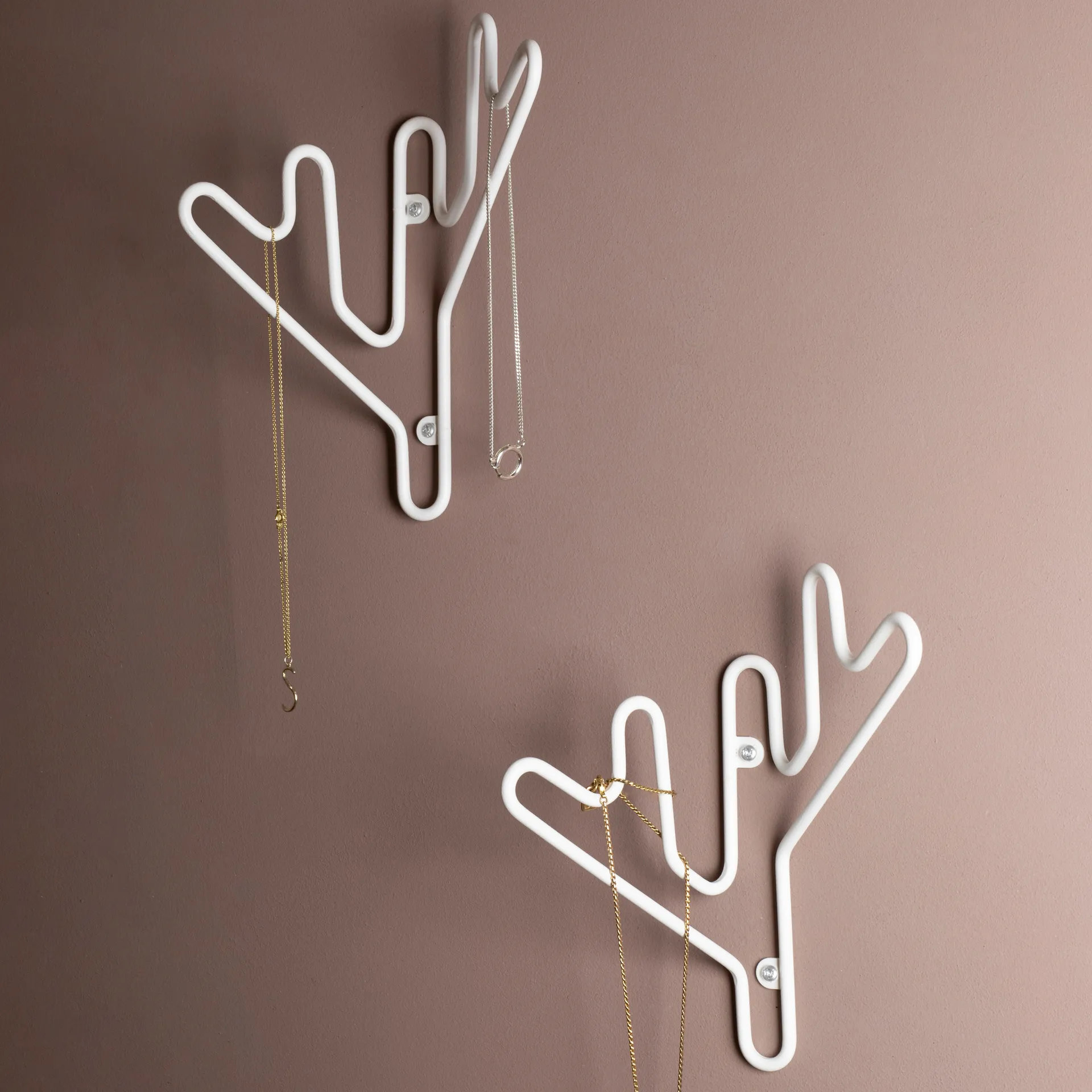Twig hängare, Vit Maze