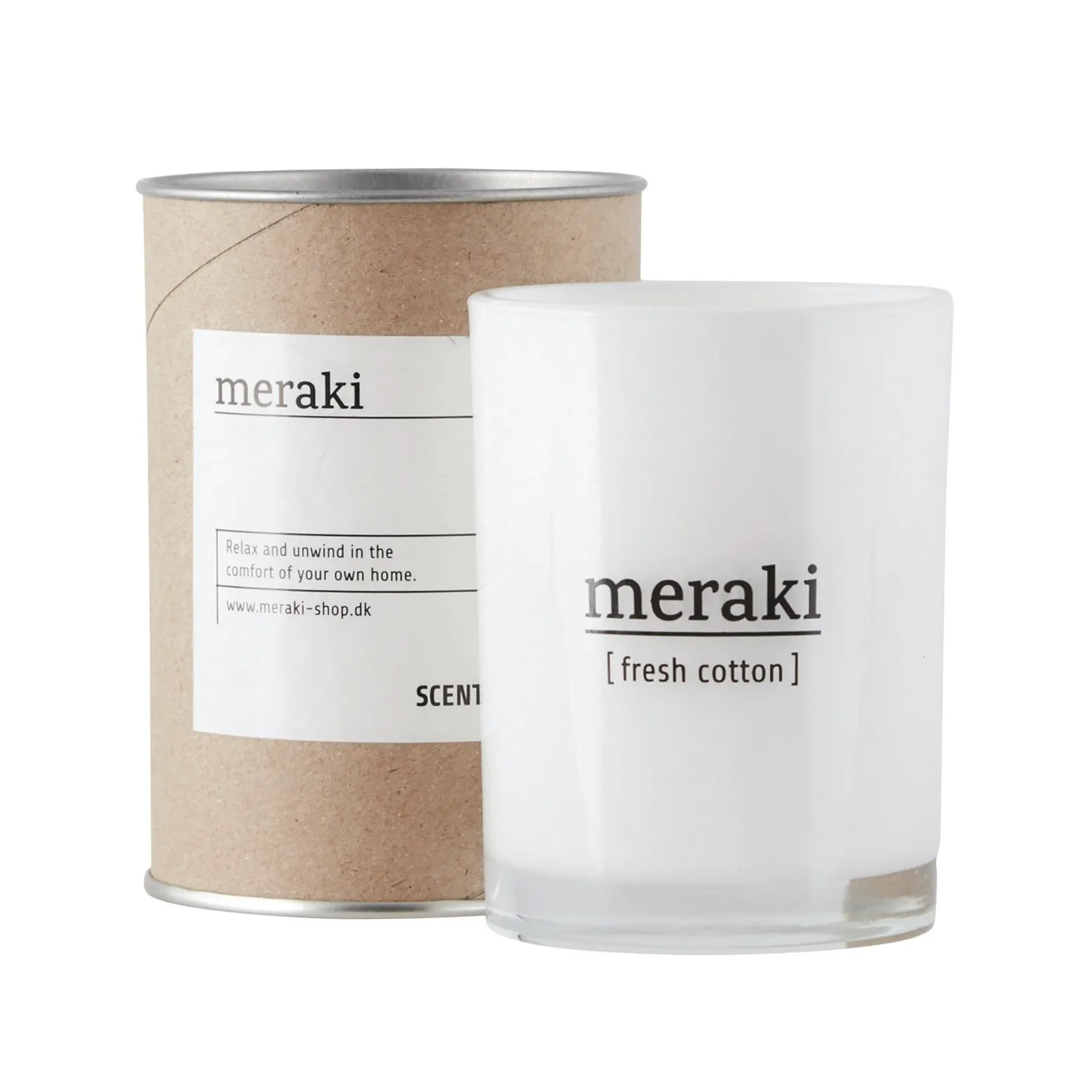 Meraki doftljus 12 timmar, Fresh cotton Meraki