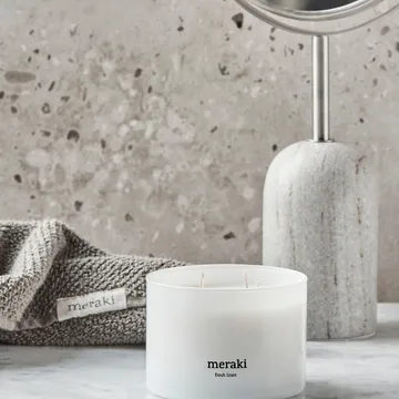 Meraki doftljus, 32 timmar - Fresh linen - Meraki