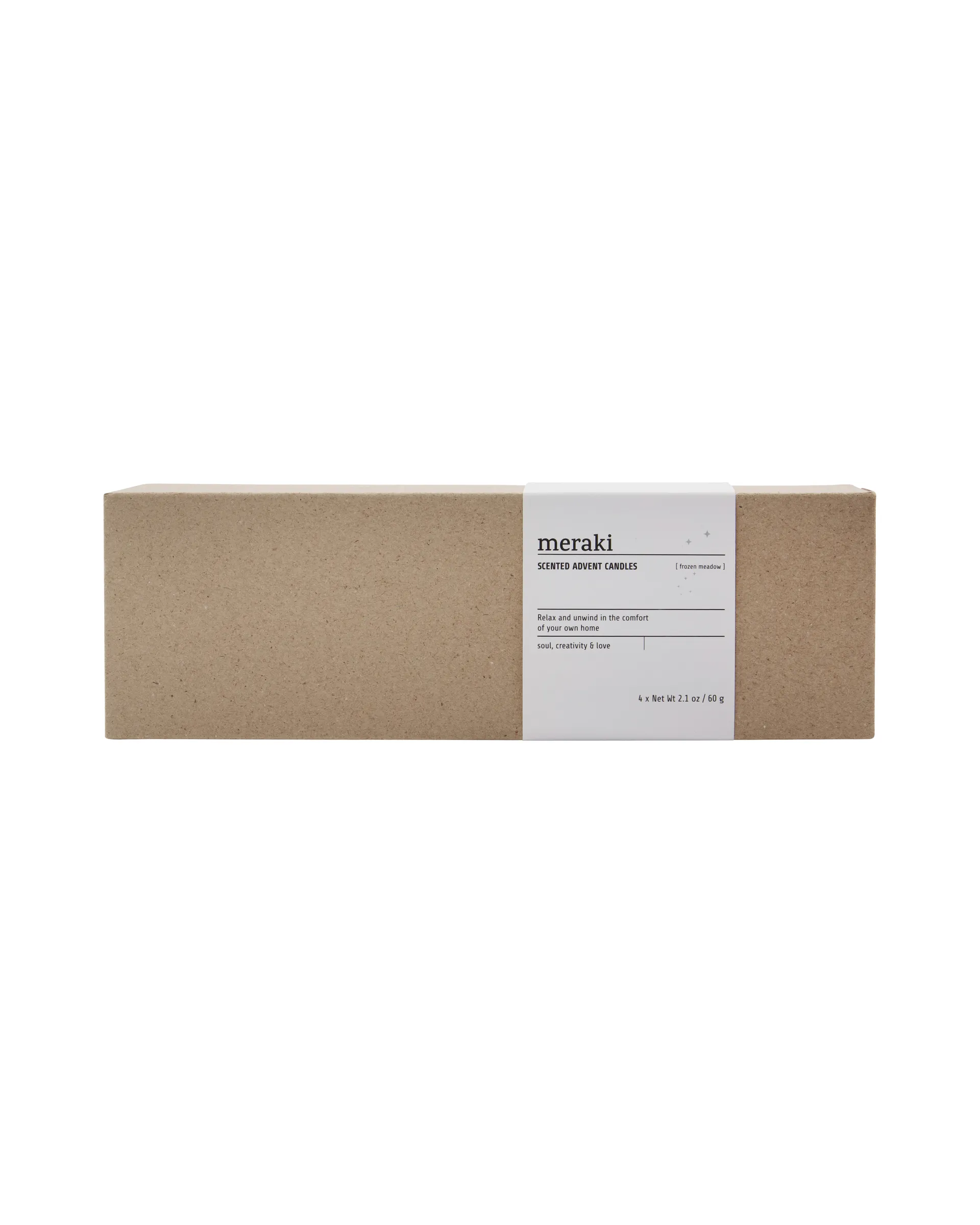 Meraki doftljus advent 4-pack, Frozen meadow Meraki