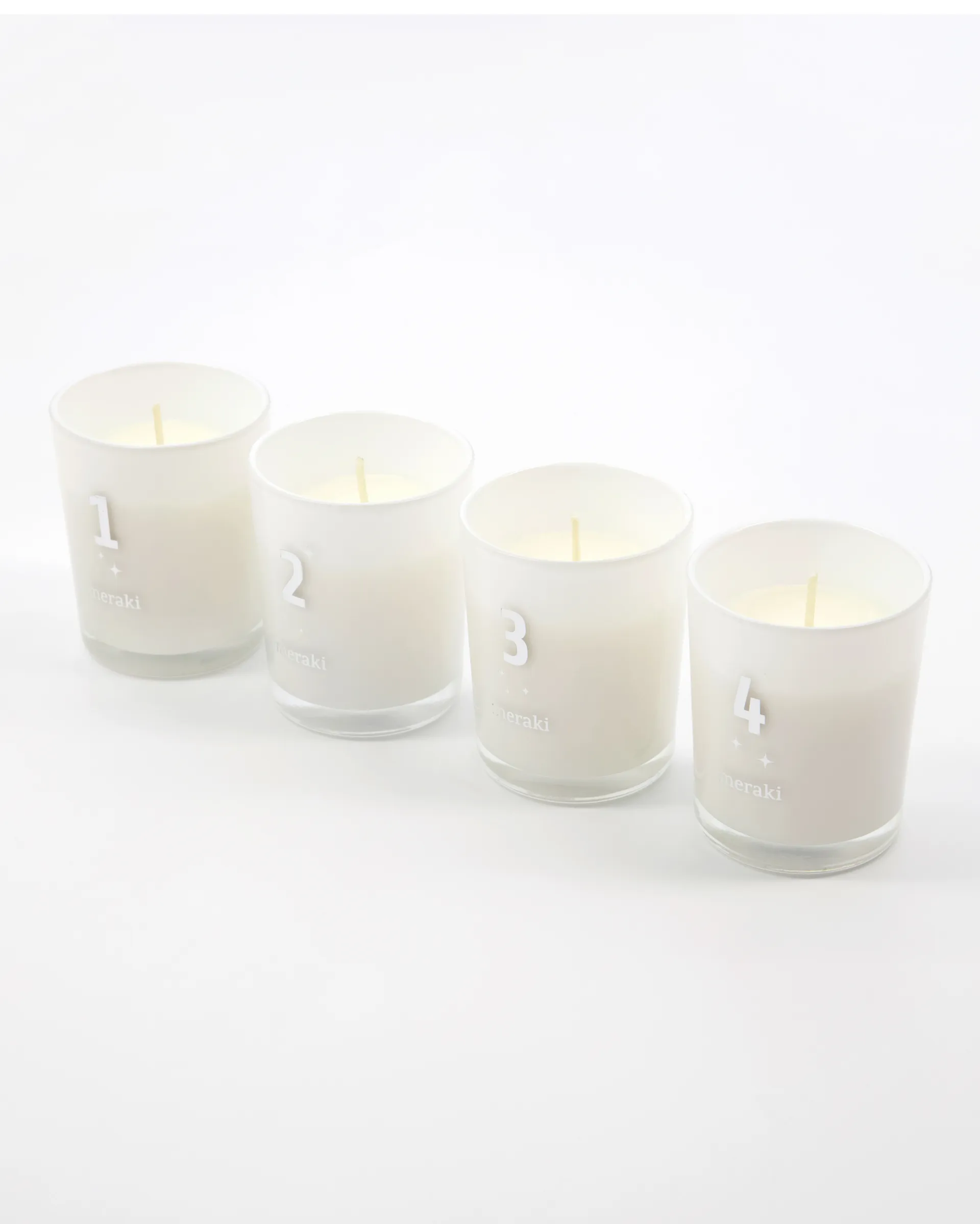 Meraki doftljus advent 4-pack, Frozen meadow Meraki
