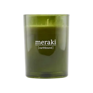 Meraki doftljus grönt glas 35 timmar - Earthbound - Meraki