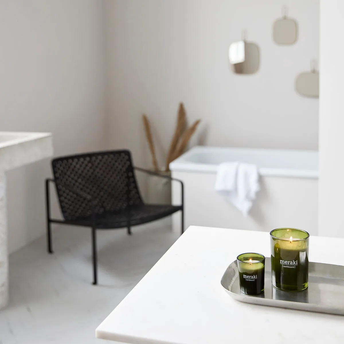 Meraki doftljus grönt glas 35 timmar, Earthbound Meraki