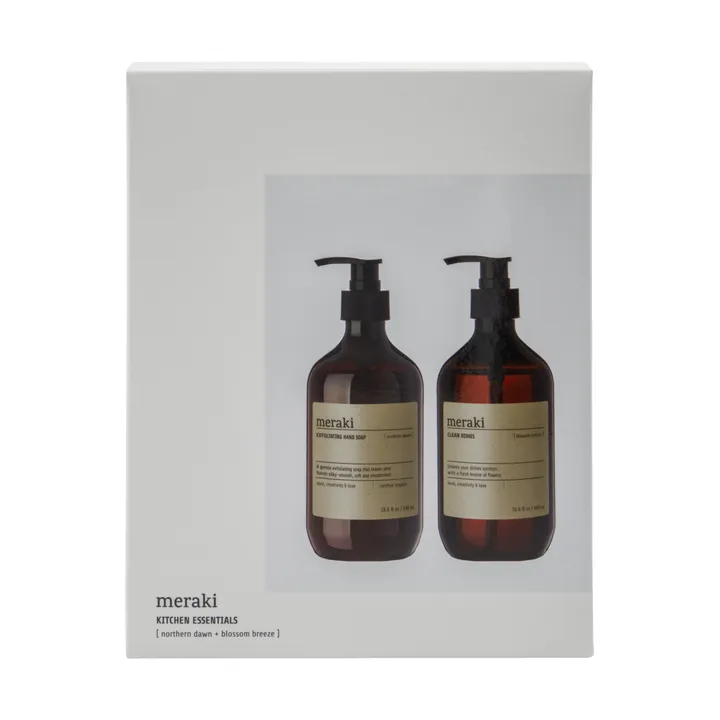 Meraki gåvoset handtvål och diskmedel - Exfoliating Northern star, Blossom breeze - Meraki