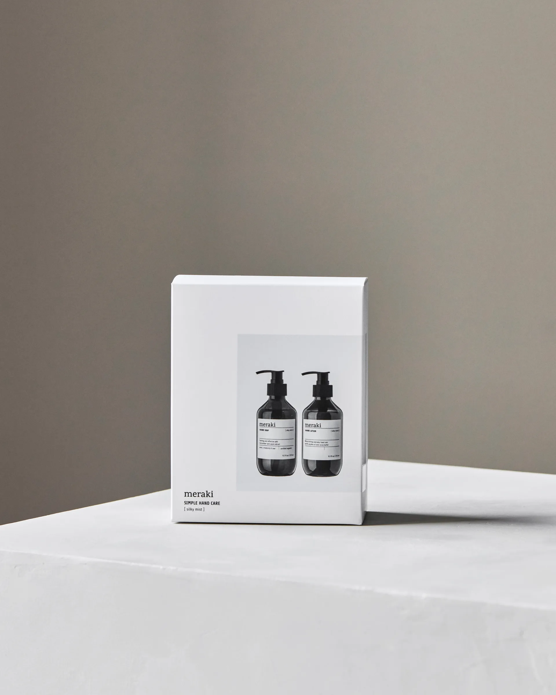 Meraki gåvoset, handtvål och handlotion, Silky Mist Meraki
