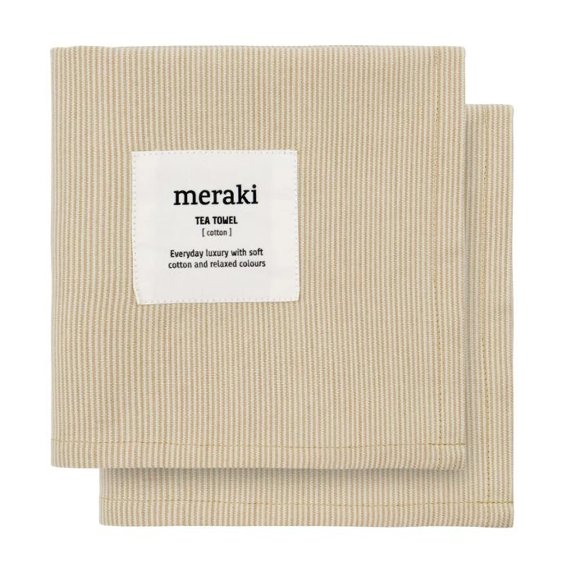 Verum kökshandduk 55x75 cm 2-pack, Off white-safari Meraki
