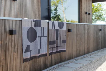 Bauhaus pläd 127x170 cm - Sand - Mette Ditmer