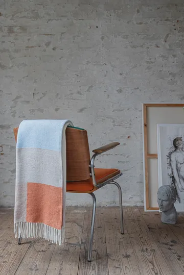 Brick pläd 125x190 cm - Light yellow - Mette Ditmer