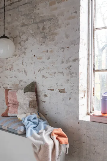 Brick pläd 125x190 cm - Light yellow - Mette Ditmer
