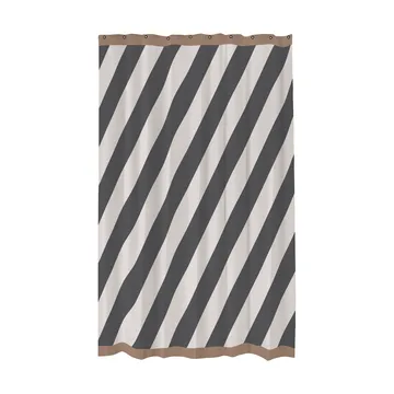 Diagonal duschdraperi 150x200 cm - Dark grey - Mette Ditmer