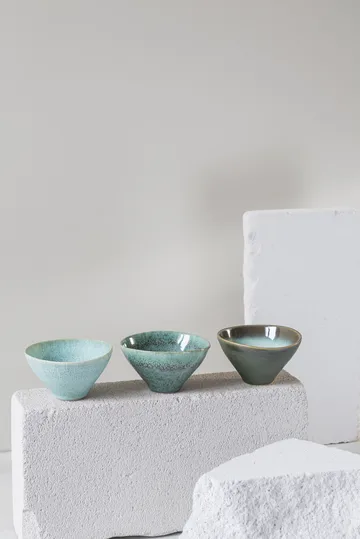 Elements skål small Ø12 cm 3 delar - Green - Mette Ditmer