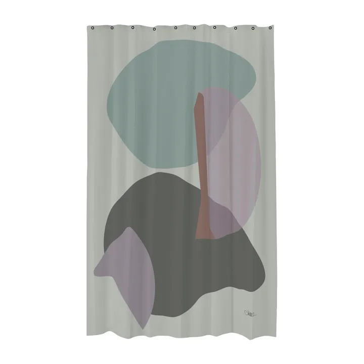 Gallery duschdraperi 150x200 cm - Frost green - Mette Ditmer
