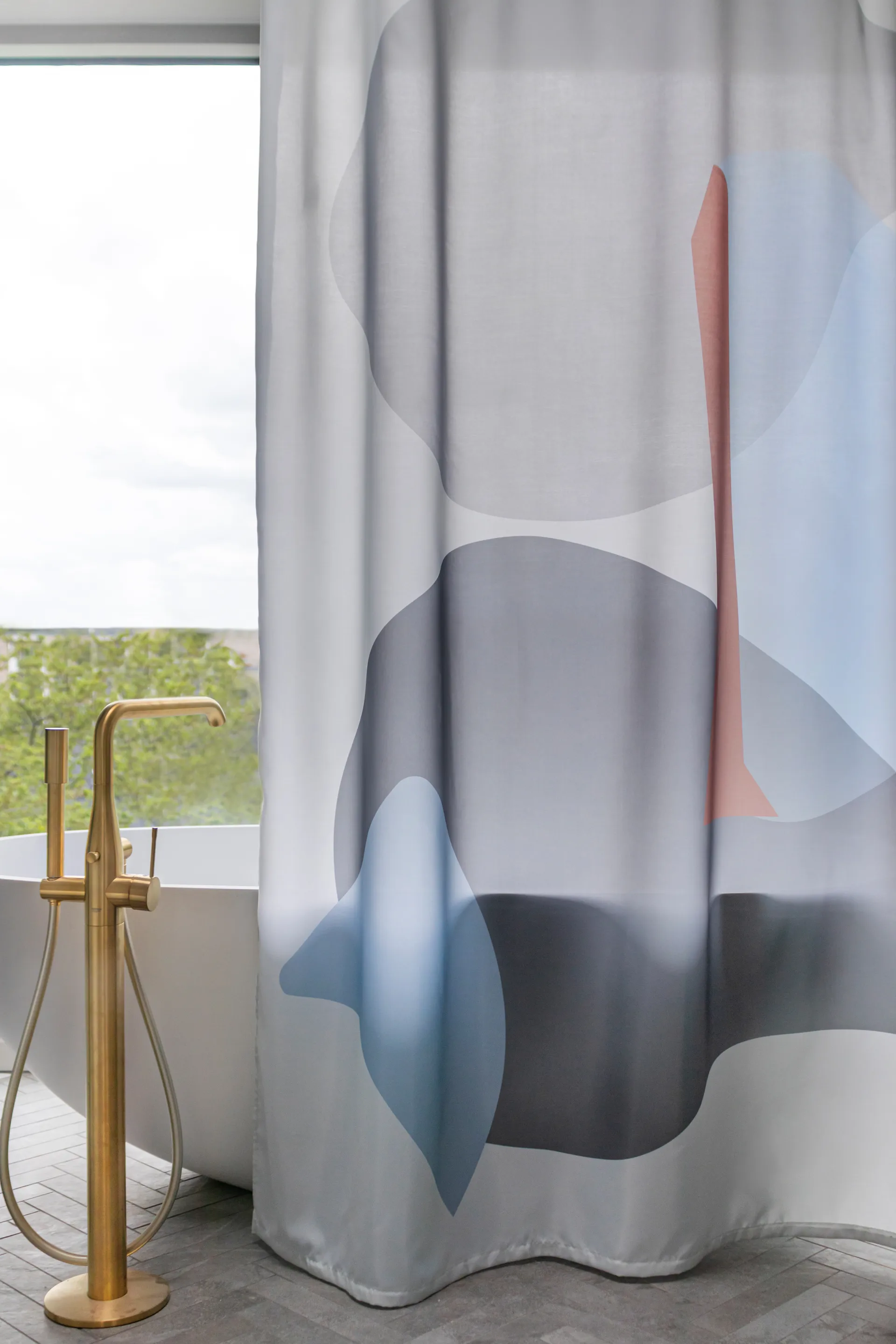 Gallery duschdraperi 150x200 cm, Light grey Mette Ditmer