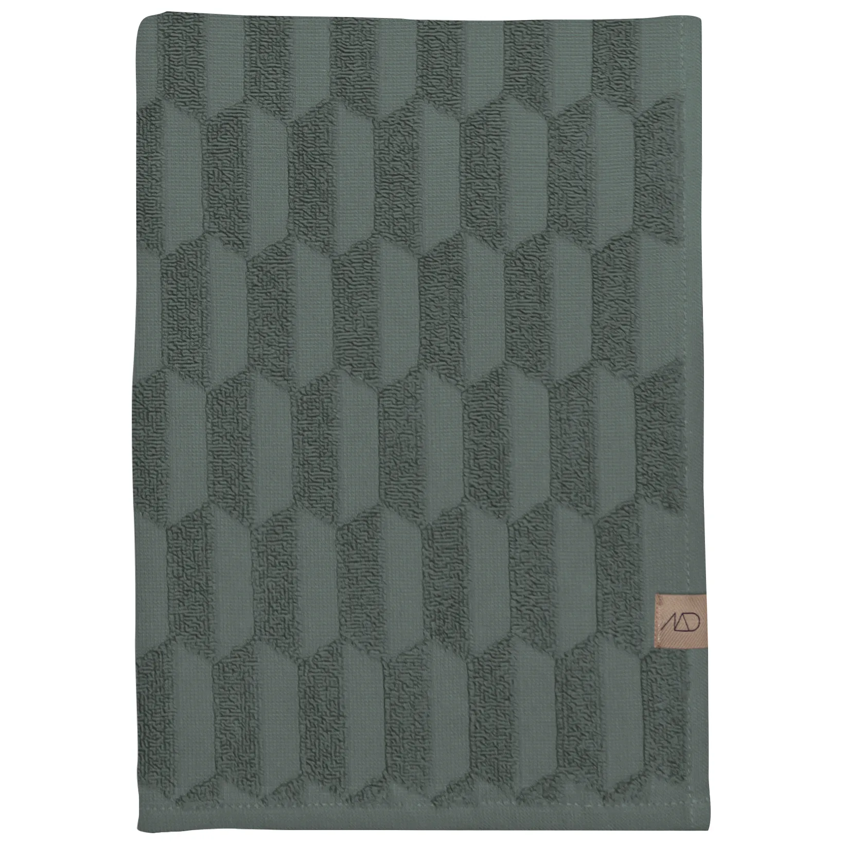 Geo badhandduk 70x133 cm, Pine green Mette Ditmer