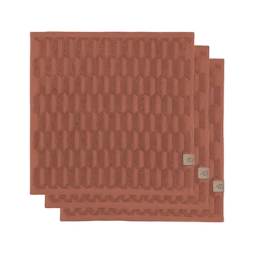 Geo handduk 30x30 cm 3-pack - Blush - Mette Ditmer