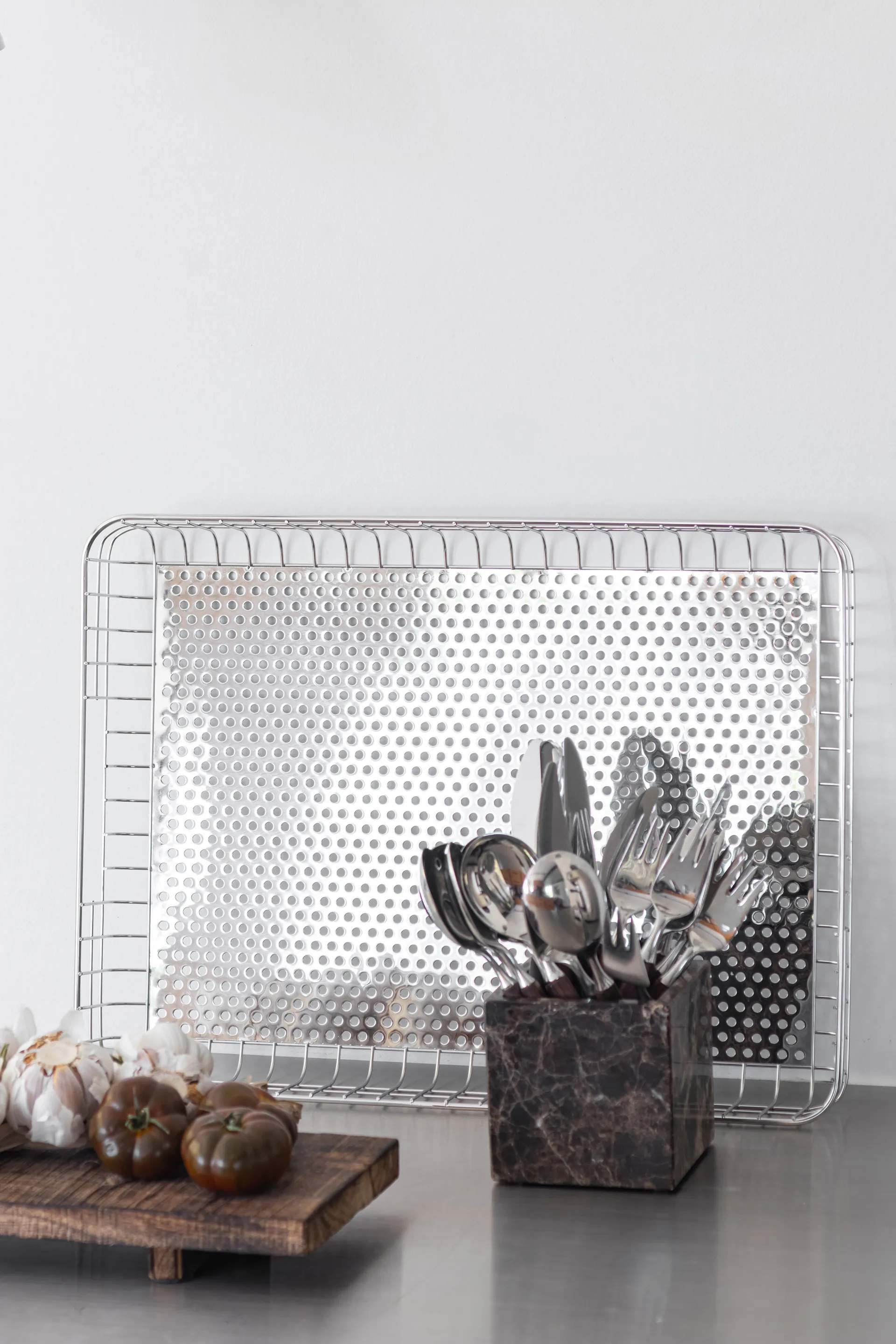 Lift serveringsbricka 33,5x45,5 cm, Chrome Mette Ditmer