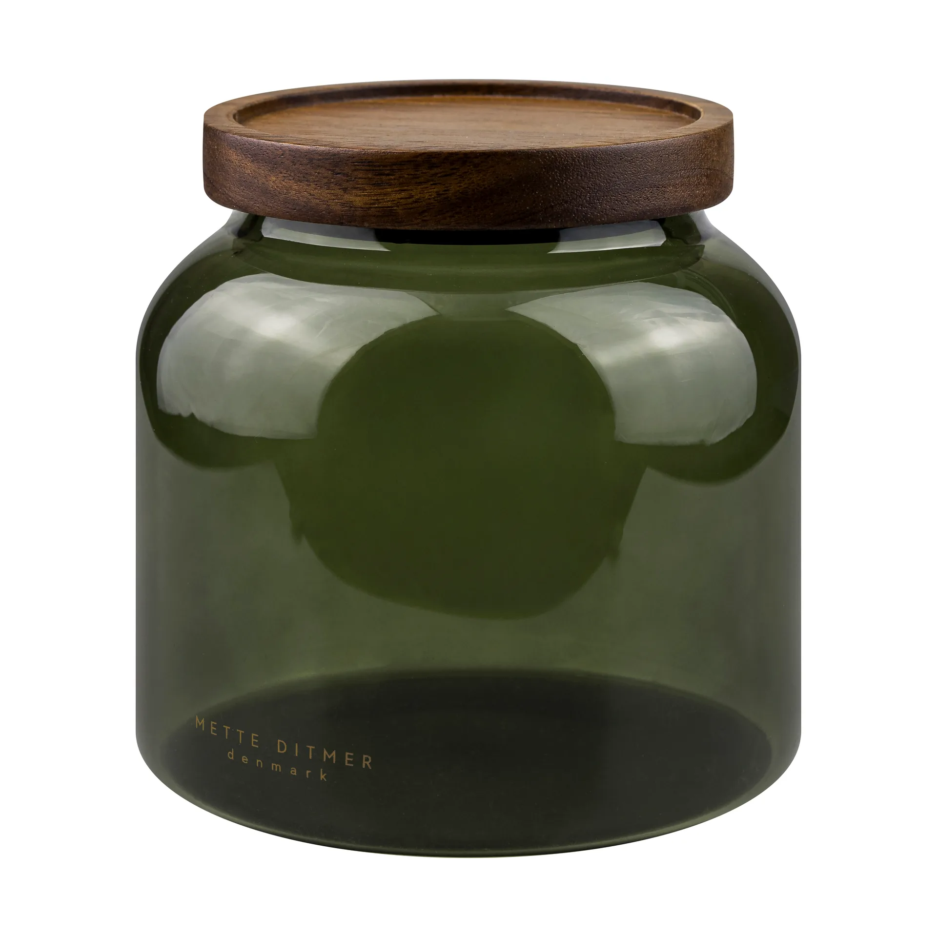 Luna burk med lock small 13 cm, Dark forest Mette Ditmer