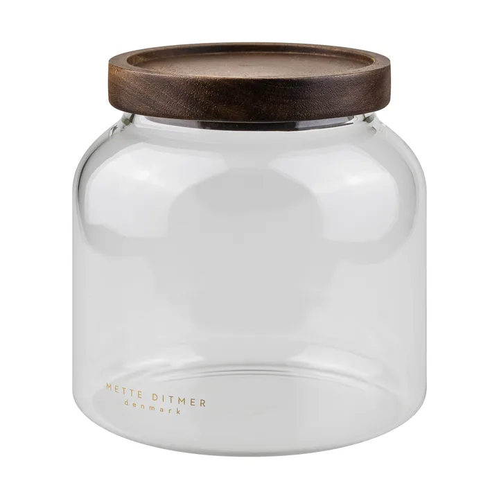 Luna burk med lock small 13 cm - Transparent - Mette Ditmer