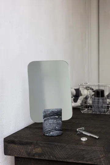 Marble bordsspegel - Black-grey, 30 cm - Mette Ditmer