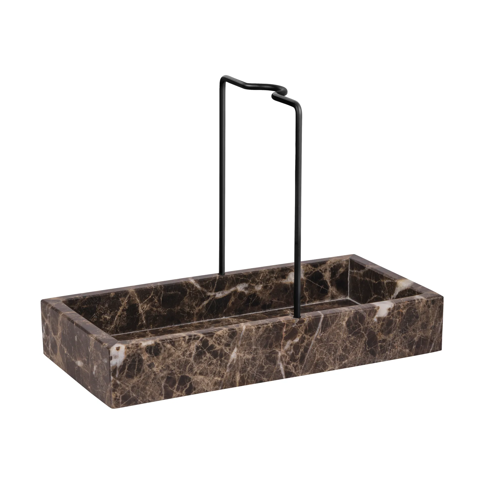 Marble diskbänksorganiserare 12x23,5 cm, Brown Mette Ditmer